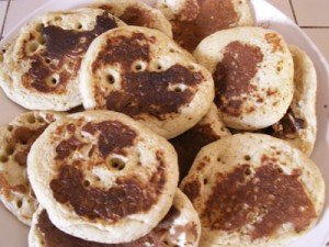 homemade crumpets homemade crumpets